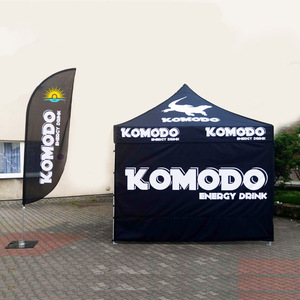 Werbe-Pavillon 3x3m mit individuellem Logodruck, Outdoor-Faltzelt mit Seitenwänden für Veranstaltungen, Messen und Ausstellungen - Product Image 2