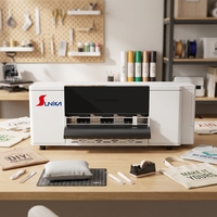 Machine DTF Sunika 30CM F1080 CMYKW avec IA, impression sur film PET, Wi-Fi, pour petites entreprises, entièrement automatique avec découpeuse intégrée