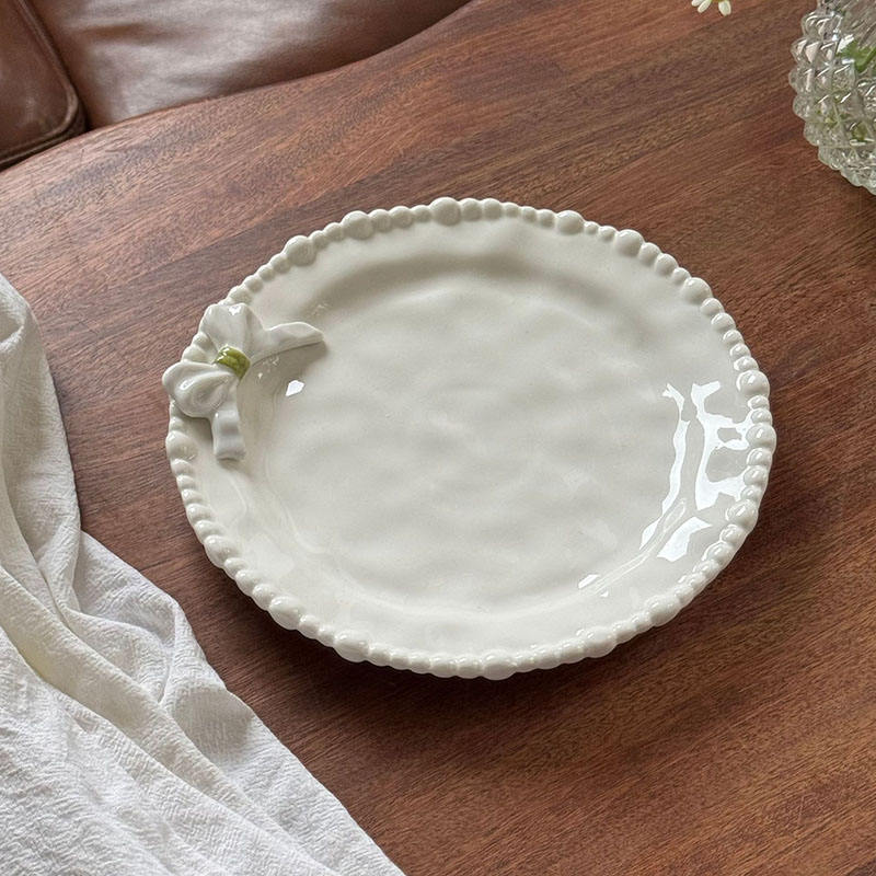 23*4cm white deep plate