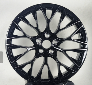 New Gloss Black Mesh Y-<b>Spoke</b> Forged Aluminum <b>Wheels</b> 130mm PCD 15mm ET 1 Year Warranty 18-22 Inch Universal Fitment - Product Image 2