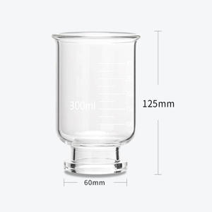 Appareil de filtration sous vide de laboratoire, 300 ml, 60 mm, avec coupelle filtrante en verre et unité de filtration de solvant à noyau de sable pour la filtration des solutions en laboratoire - Product Image 5