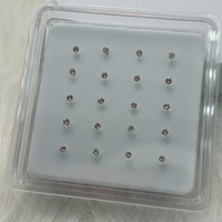 Vente chaude 925 Argent Boule Nez Goujons Anneau pour Femmes Hommes Corps Piercings Bijoux