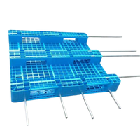 Palette simple face Euro Mesh Palette en plastique pour chariot élévateur à fourche Palette