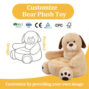 Canapé personnalisé en forme d'animal, jouet de dessin animé, canapé paresseux, <span class=keywords><strong>chien</strong></span> mignon, petit siège de canapé - Product Image 2