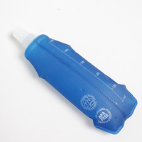 Gourde pliable en TPU souple sans BPA, 250-500 ml, pour la course à pied, la randonnée et le vélo