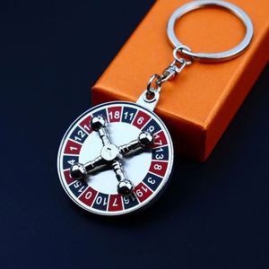 Llavero Creativo de Aleación de Zinc, Colgante Giratorio 3D con Forma de Ruleta Rusa, Regalo - Product Image 3