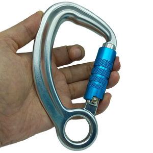 Mousqueton de sécurité à œil fixe 30KN en alliage d'aluminium Mousqueton à verrouillage automatique Hauteur de travail 79x140x24mm Matériel de <span class=keywords><strong>camping</strong></span> extérieur - Product Image 2