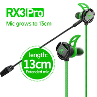 PLEXTONE RX3 PRO Earphone Gaming In-Ear Stereo Bass Berkabel dengan Mikrofon Ganda HiFi untuk PC Laptop dan Ponsel