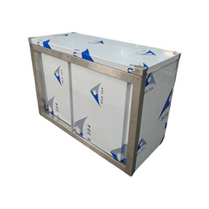 Mesa de puerta corredera de acero inoxidable al por mayor de VICTORY, equipo de cocina para otros hoteles y restaurantes con armario de almacenamiento - Product Image 3