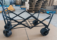 Chariot de pique-nique pliable en acier inoxydable BNcompany, stock local aux États-Unis, avec grandes roues, chariot utilitaire pliable, poussette pliable