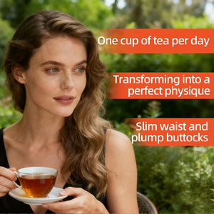 Té OEM para realzar la cadera, para curvas naturales, mezcla de rosa roja, semilla de Coix, maca y fenogreco, orgánico, vegano, sin OMG, 10 bolsitas de té de 5 g cada una, por caja - Product Image 4