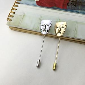 เข็มกลัดยิ้มสำหรับเสื้อสเวตเตอร์ของผู้หญิงและชุดสูทสำหรับผู้ชายขายส่งใบหน้าเศร้าที่ปรับแต่งได้ - Product Image 1