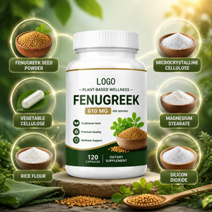 Cápsulas de Fenogreco OEM/ODM, Suplementos Herbales Ricos en Extracto de Fenogreco 10:1, 60 Cápsulas por Botella, Antioxidante y Refuerzo Inmunológico - Product Image 2