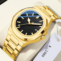 Montre de luxe au design classique, étanche, pour hommes, nouvelle tendance, montres très vendues pour 2026, montres à cadran incurvé et verre bombé