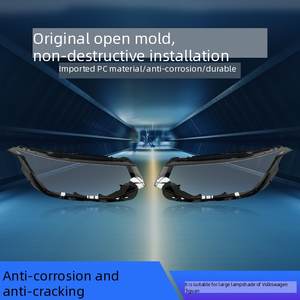 Couvre-phare pour VW <span class=keywords><strong>Tiguan</strong></span> L <span class=keywords><strong>Allspace</strong></span> 2022 2023 Facelift, modèle de base à faible spécification, boîtier de lampe - Product Image 2