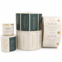 Autocollants pour Étiquettes de Parfums d'Ambiance, Logo en Feuille Gaufrée, Adhésif Résistant aux Rayures pour Emballages de Bougies en Boîte, Fournitures d'Impression Personnalisée