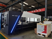 Machine de découpe laser fibre 6KW pour tubes et plaques 4020, entièrement fermée, avec découpeur laser intégré pour tubes et tôles et rotatif de 6m