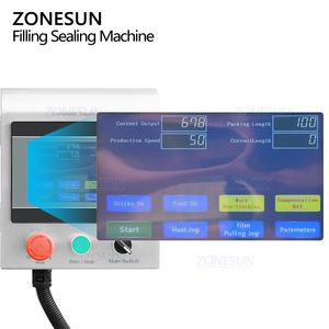 Máquina automática de llenado y sellado de bolsas con taza medidora para dulces, arroz, frutos secos y gránulos ZONESUN ZS-MC61 VFFS - Product Image 2