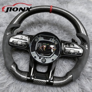 Volant en fibre de carbone pour <span class=keywords><strong>Mercedes</strong></span> Benz <span class=keywords><strong>AMG</strong></span> W204 W205 W211 W203 W212 W176 W213 Cla W210 W124 W177 W221 Vente en gros - Product Image 1