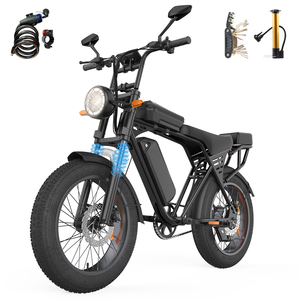 Vélo électrique X5 (UE) avec moteur de moyeu arrière, batterie au lithium 48V, pneus larges 20x4.0, moteur sans balais, étanche, léger, 3 vitesses NFC, offre une puissance optimale - Product Image 1