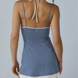 เดรสสั้นผ้าฝ้ายสองชั้นสำหรับผู้หญิงเดรสลำลองฤดูร้อน - Product Image 2