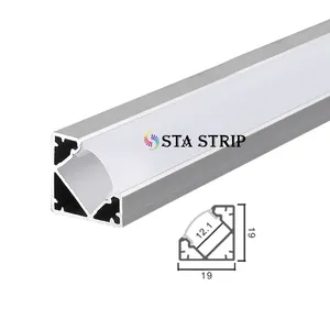 Werkspreis hochwertiges Alu-Profil Kanal Extrusion 45 90 Grad Winkel Led Streifen beleuchtung Eck Led Aluminiumprofil