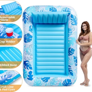 Flotador inflable extra grande para tomar el sol, tumbona para adultos, cama inflable, flotador tipo raft. - Product Image 6