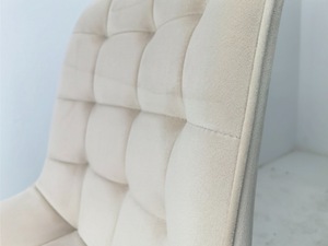 Sedia <span class=keywords><strong>da</strong></span> <span class=keywords><strong>Pranzo</strong></span> in Velluto con Gambe Nere <span class=keywords><strong>da</strong></span> Interno Imbottita in Stile Nordico Elegante per Ristorante <span class=keywords><strong>Sala</strong></span> <span class=keywords><strong>da</strong></span> <span class=keywords><strong>Pranzo</strong></span> Grigia - Product Image 5