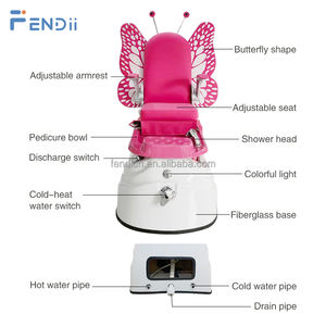 Sillón <span class=keywords><strong>de</strong></span> Pedicura Moderno para Niños, Color Rosa, con Respaldo Ajustable y sin Tuberías, para Uso en Salones <span class=keywords><strong>de</strong></span> <span class=keywords><strong>Uñas</strong></span> - Product Image 4