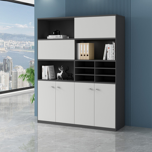 Armoire de classement mobile moderne de luxe à double porte, rangement classique pour livres avec panneau MDF pour usage en atelier - Product Image 2