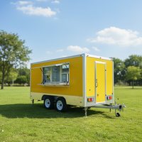 Nouveau camion de restauration Dream Fly F-100-3 entièrement équipé avec une construction en acier inoxydable Cuisine complète Utilisation en extérieur
