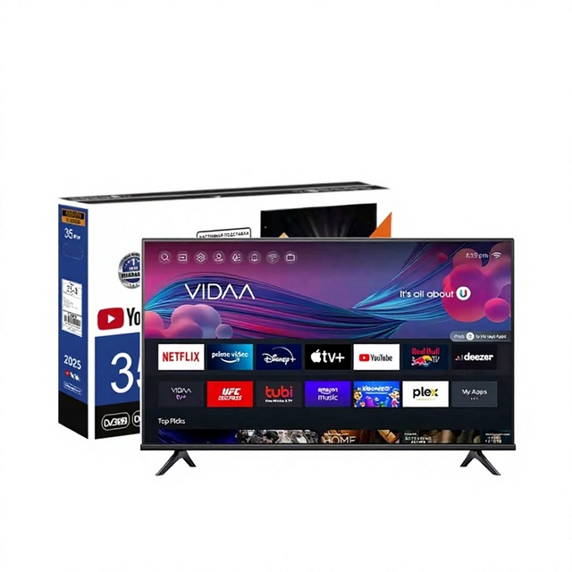 Smart TV with HD 4K Video Android Wireless Screen-Mirroring LED Display 60Hz Television