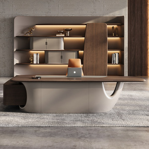 เก้าอี้สำนักงานผู้บริหารดีไซน์จีนทันสมัย วัสดุ PVC คุณภาพสูง เฟอร์นิเจอร์เชิงพาณิชย์ - Product Image 4