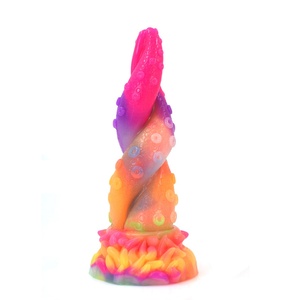 YOCY Octopus Tentacles Luminous Silicone <b>Dildo</b> Men's and Women's Anal Plug Masturbation Orgasm Sex Toys Adult Sex Toys - Product Image 4