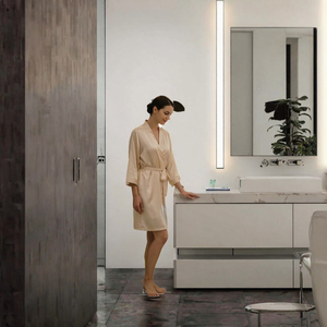 Mueble de Baño Moderno Flotante de Pared con Espejo Inteligente Iluminado y Gabinete Impermeable para Lavabo - Product Image 3