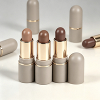 Barra de Contorno Vegana en Crema, 6 Tonos, Barra para Esculpir el Rostro, Acabado Mate Natural, Maquillaje de Larga Duración para Todos los Tonos de Piel