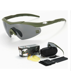 Gafas de Sol DFS20, Gafas Tácticas con Lentes Polarizadas, Unisex, Negras, con Kit de 3 Lentes para Deportes en Todas las Estaciones, Hechas en CN/GUA - Product Image 3