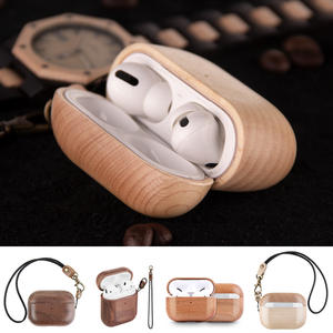 Funda de Madera de Alta Calidad para Auriculares, Estuche Inalámbrico para Auriculares para <span class=keywords><strong>Airpods</strong></span> 3/4/<span class=keywords><strong>Pro</strong></span> <span class=keywords><strong>2</strong></span>, Estuche para Auriculares <span class=keywords><strong>Bluetooth</strong></span> - Product Image 3