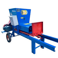 Mini-presse à balles d'ensilage domestique, machine à presser le foin et la paille électrique 220V, compacteur de fourrage pour tiges de maïs pour petites exploitations agro-pourvoilières