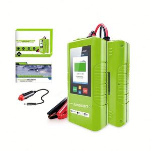 เครื่องช่วยสตาร์ทรถยนต์พร้อมหน้าจอและที่หนีบแบบจระเข้ 12-24V เครื่องทดสอบแบตเตอรี่สำหรับการสตาร์ทฉุกเฉินและช่วยเหลือรถยนต์ทั่วไป - Product Image 1