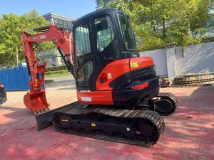 รถขุดญี่ปุ่นมือสองแท้ 5.5 ตัน 5 ตัน ยี่ห้อ Kubota รุ่น U55 ชั่วโมงการทำงานต่ำ รถขุดขนาดเล็กมือสอง U55-4 KX155 KX161 KX163 ขาย - Product Image 6