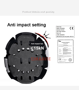 Casco duro de seguridad, protección de tipo de origen, <span class=keywords><strong>gorra</strong></span> de suspensión personalizada, función de lugar de impacto, tapas de tope de construcción Lateral - Product Image 6