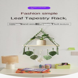 Étagère murale en forme de feuille, décoration bohème pour la maison, étagères en bois pour la chambre à coucher, le salon, la chambre d'enfant, cadeau - Product Image 5