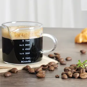 हॉट-सेलिंग थोक फैक्टरी मूल्य उत्तम अनुकूलित रसोई सहायक उपकरण हैंडल के साथ शॉट ग्लास मापने वाला कप