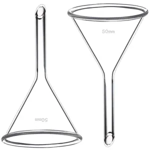 प्रयोगशाला कांच के बने पदार्थ उच्च borosilicate 3.3 गिलास कीप 60mm 75mm 90mm 120mm 150mm