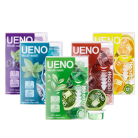 UENO 15ml*20 Gobelets de gelée jetables sans alcool, saveur myrtille menthe fraîche, pour l'hygiène bucco-dentaire, bain de bouche liquide pour la santé bucco-dentaire