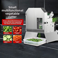 Coupe-fruits et légumes multifonctionnel électrique commercial, trancheuse artisanale en acier inoxydable pour oignons verts, haricots