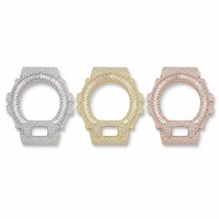 Luxuriöses Messing Iced Bling Moissanit Uhrengehäuse DW6900 Maßgefertigte Hip-Hop Voll-Moissanit Uhrenabdeckung Mod Zubehör für Männer und Frauen