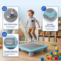 Fabricación profesional barato niños plástico saltar tablero trampolín nuevo diseño niños interior trampolín autismo juguetes para bebé