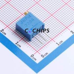 3296W-1-100 Adjustable Resistor / <b>Potentiometer</b> Through hole Component (THT)-3P,9.5x4.9mm Resistor 10Ohm 10% 500mW 250ppm/ - Product Image 1